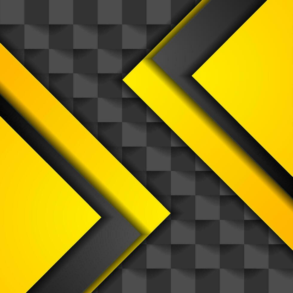 Black mosaic squares geometric technology background vector