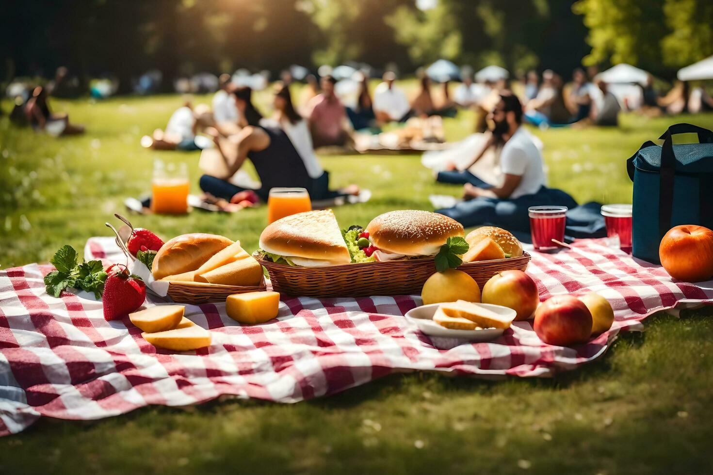 internacional picnic día ai generativo foto