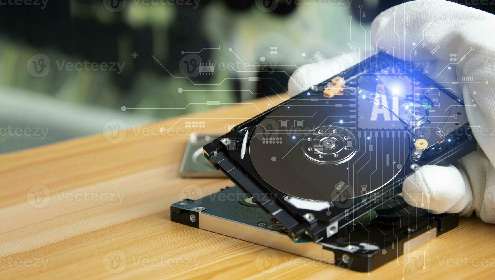 The concept of developing an artificial intelligence system that can interact with humans and be used in the industry 5.0 system. photo