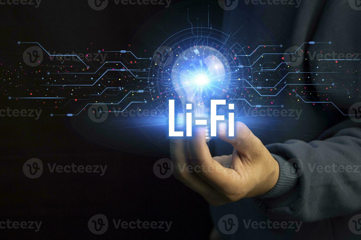 Li-Fi W-Lan, Internet and Network Technology - Enable high-speed Li-Fi connections. photo