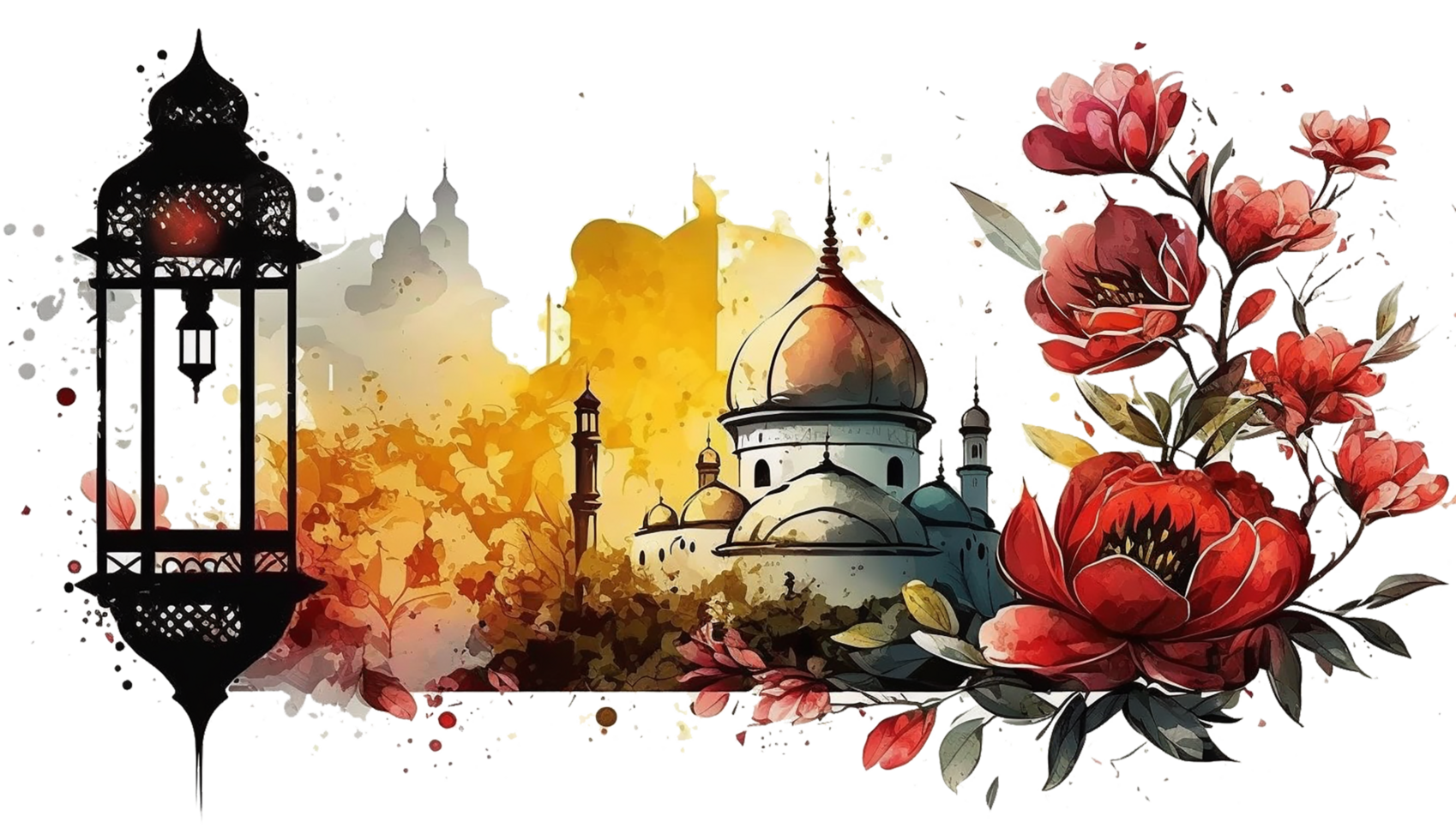 Free download png watercolor art background realistic photo, Ai Generative
