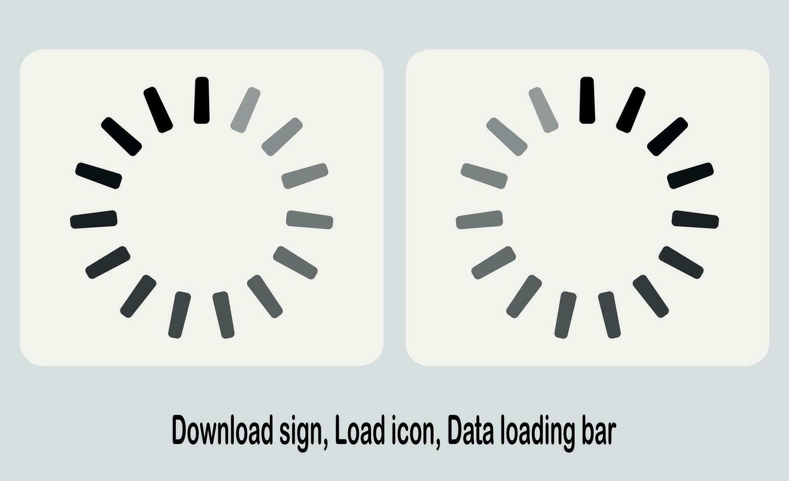 Download sign, Load icon, Data loading bar vector illustration logo template for many purposes.