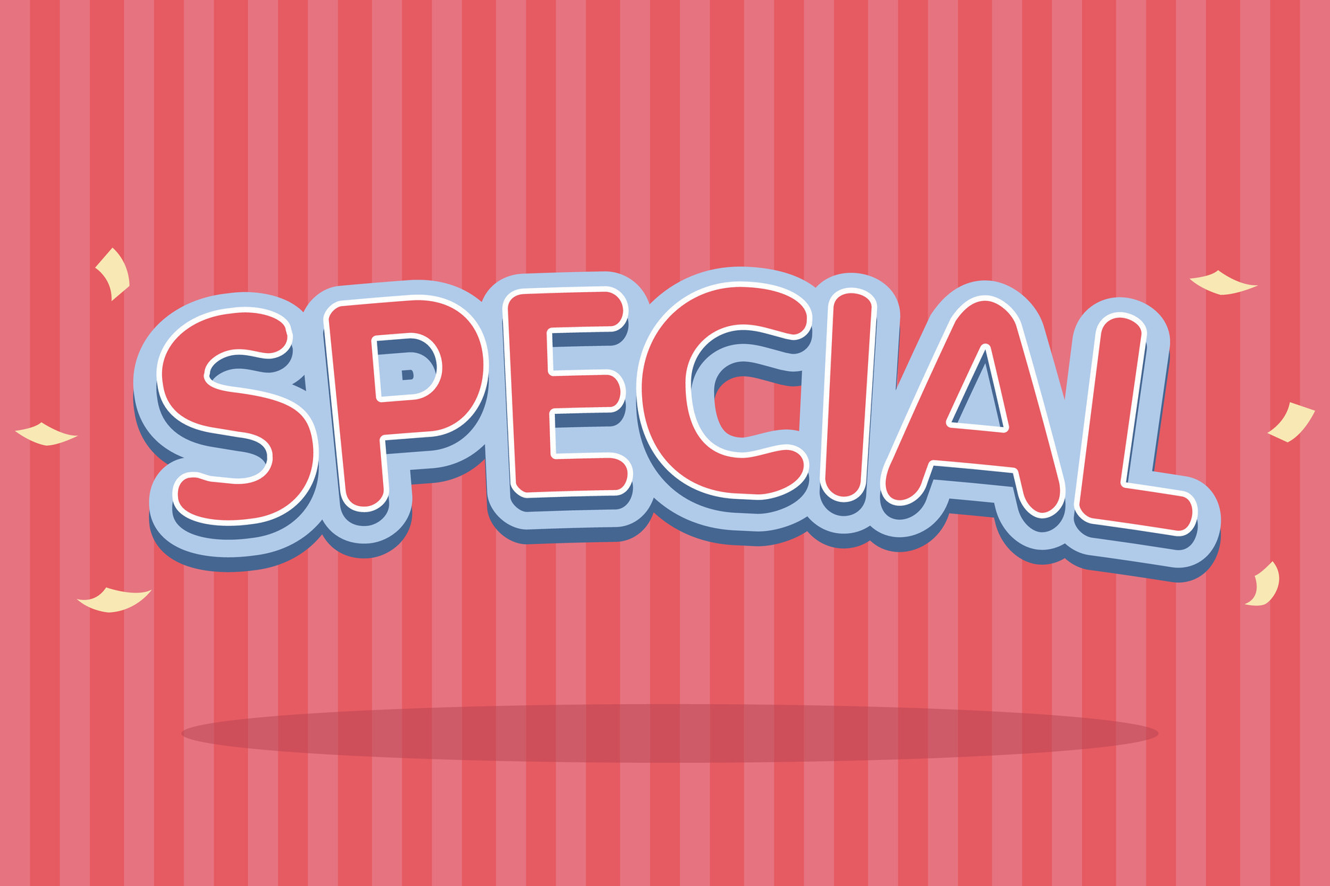 Special text effect, alphabet pastel text effect, promotion discount