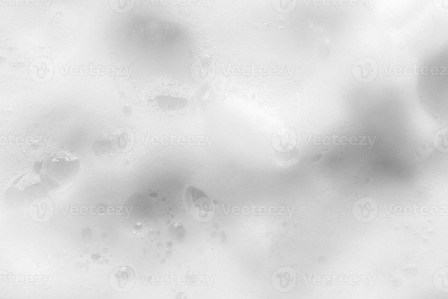 Abstract white soap foam bubbles texture background photo