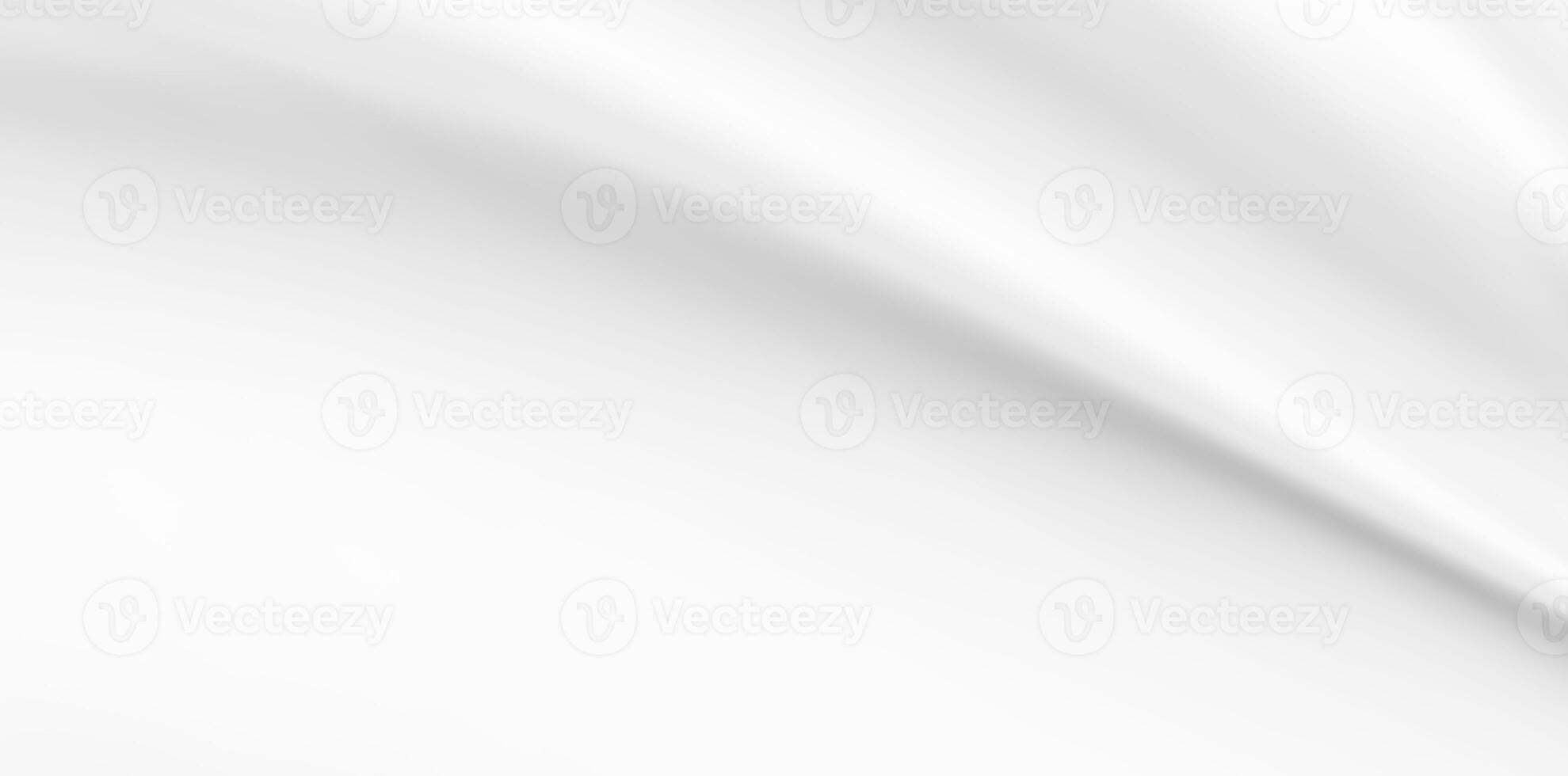 Abstract white fabric texture with soft wave background photo