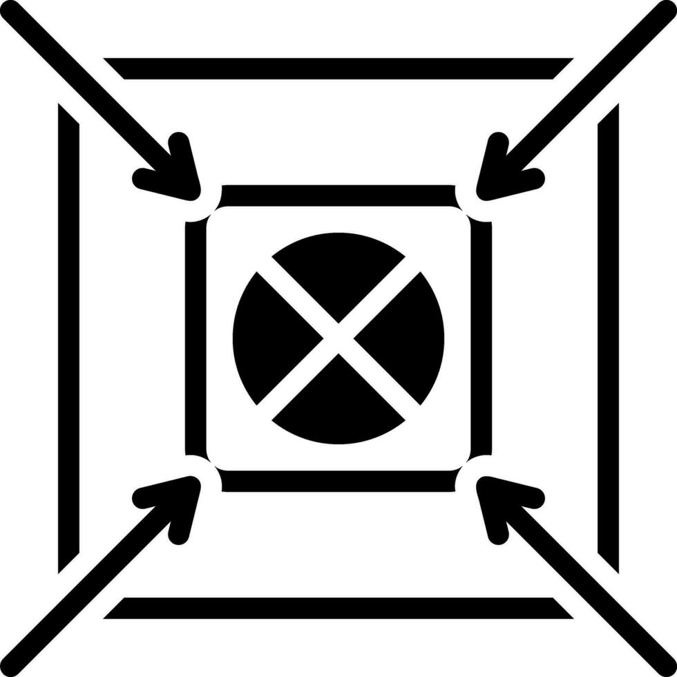 solid icon for shoot vector