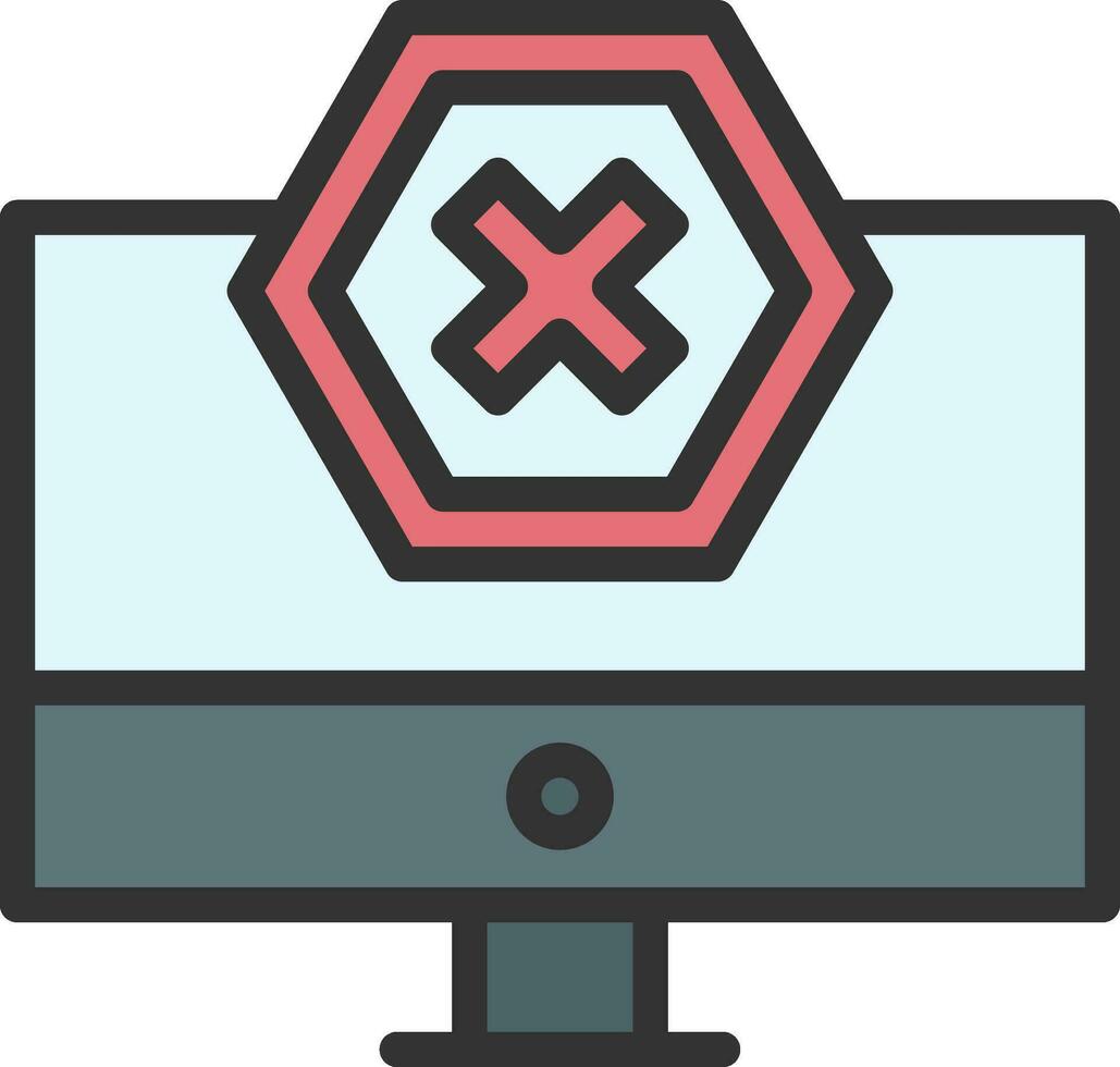 anuncio bloqueador icono imagen. vector