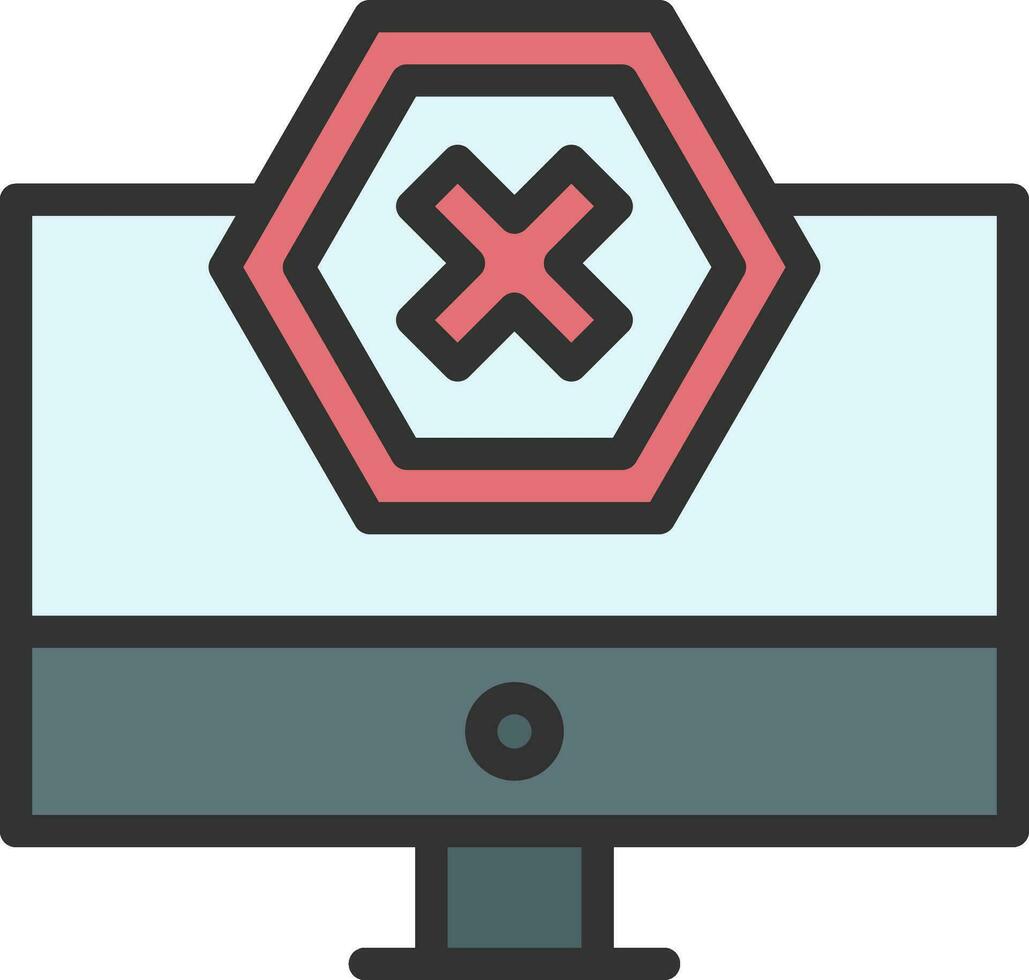 Ad Blocker Icon Image. vector