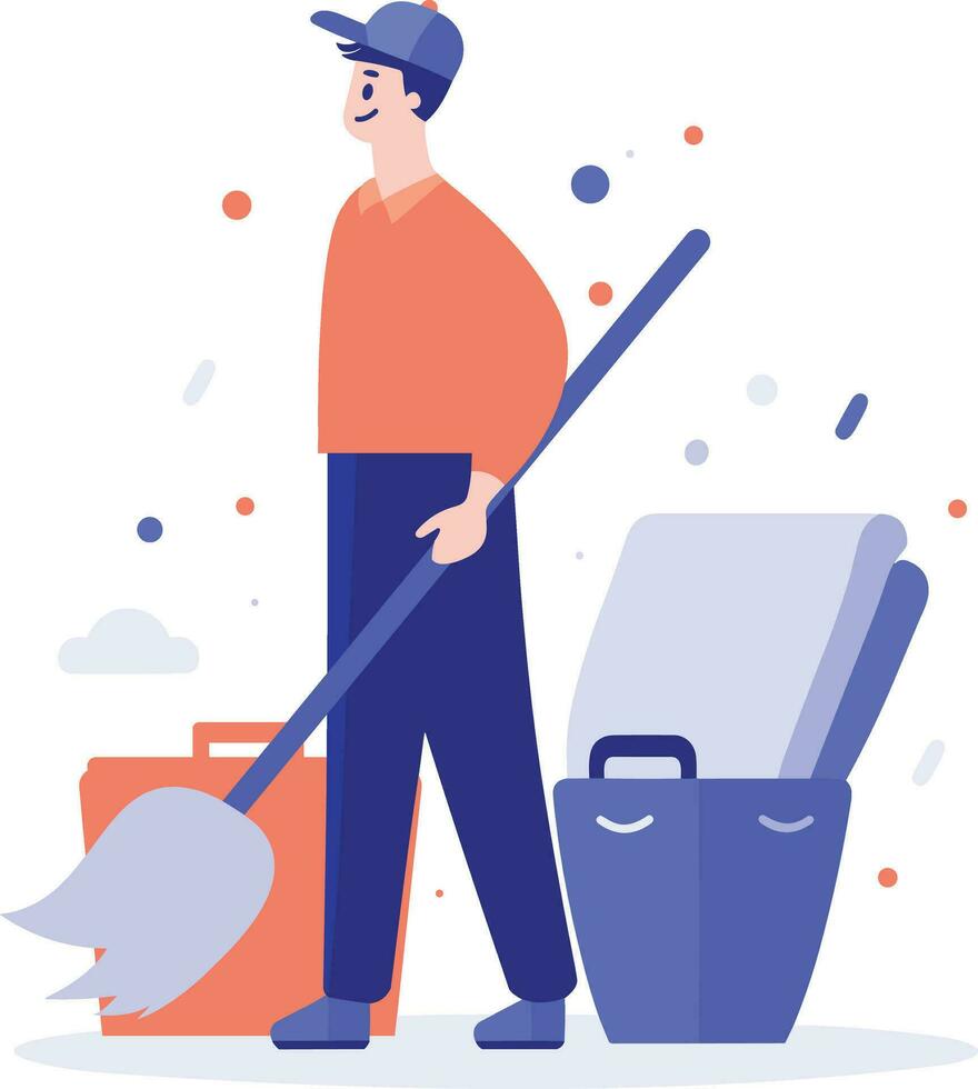 happy cleaning clipart