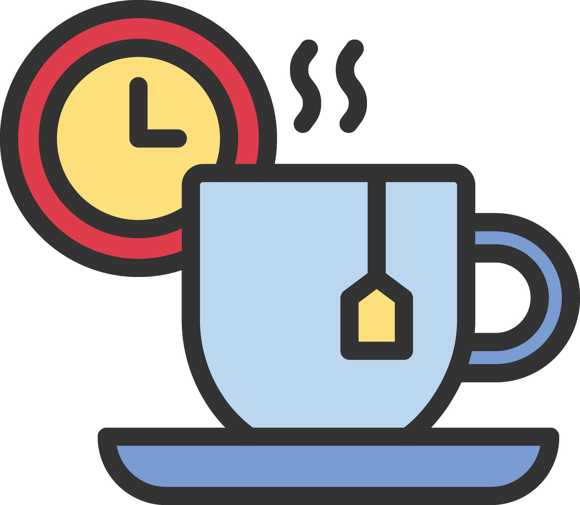 Tea Break Icon Image. 27534157 Vector Art at Vecteezy
