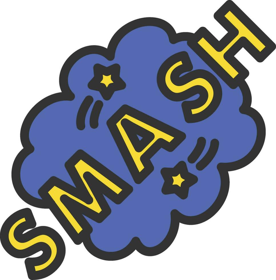Smash Bubble Icon Image. vector