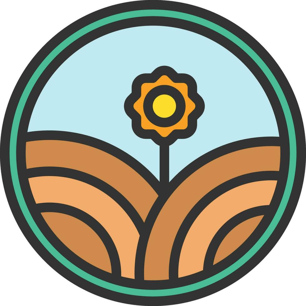 Sustainable Agriculture Icon Image. vector