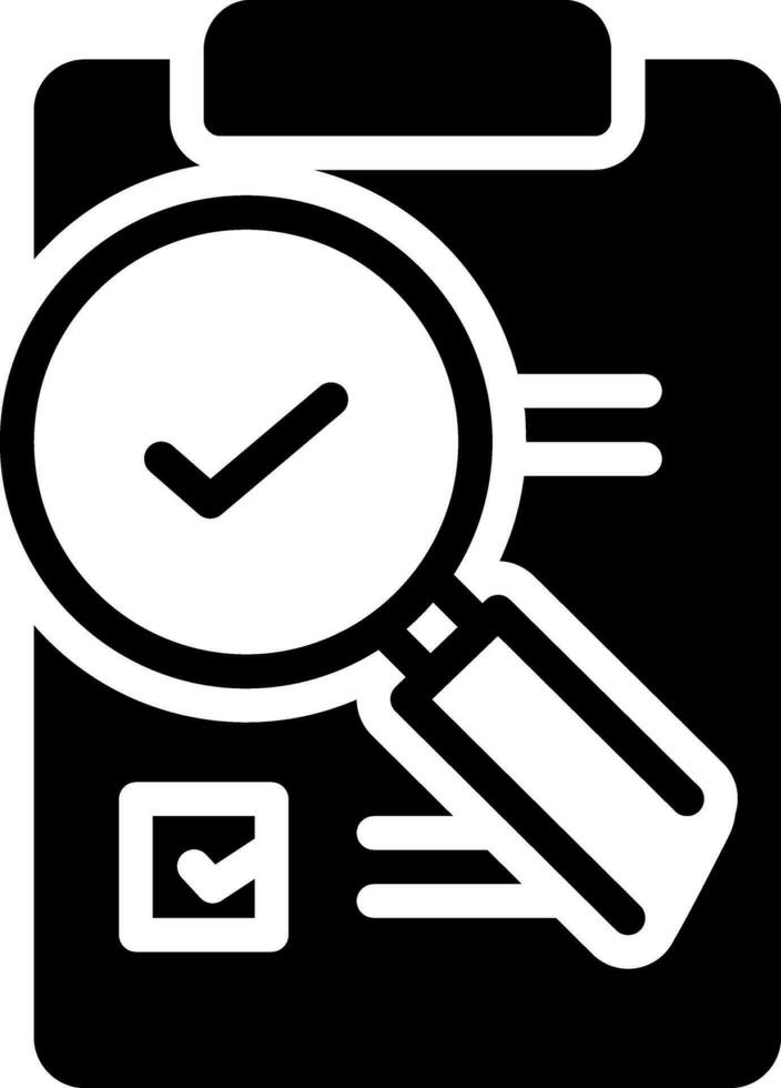 solid icon for evaluation vector