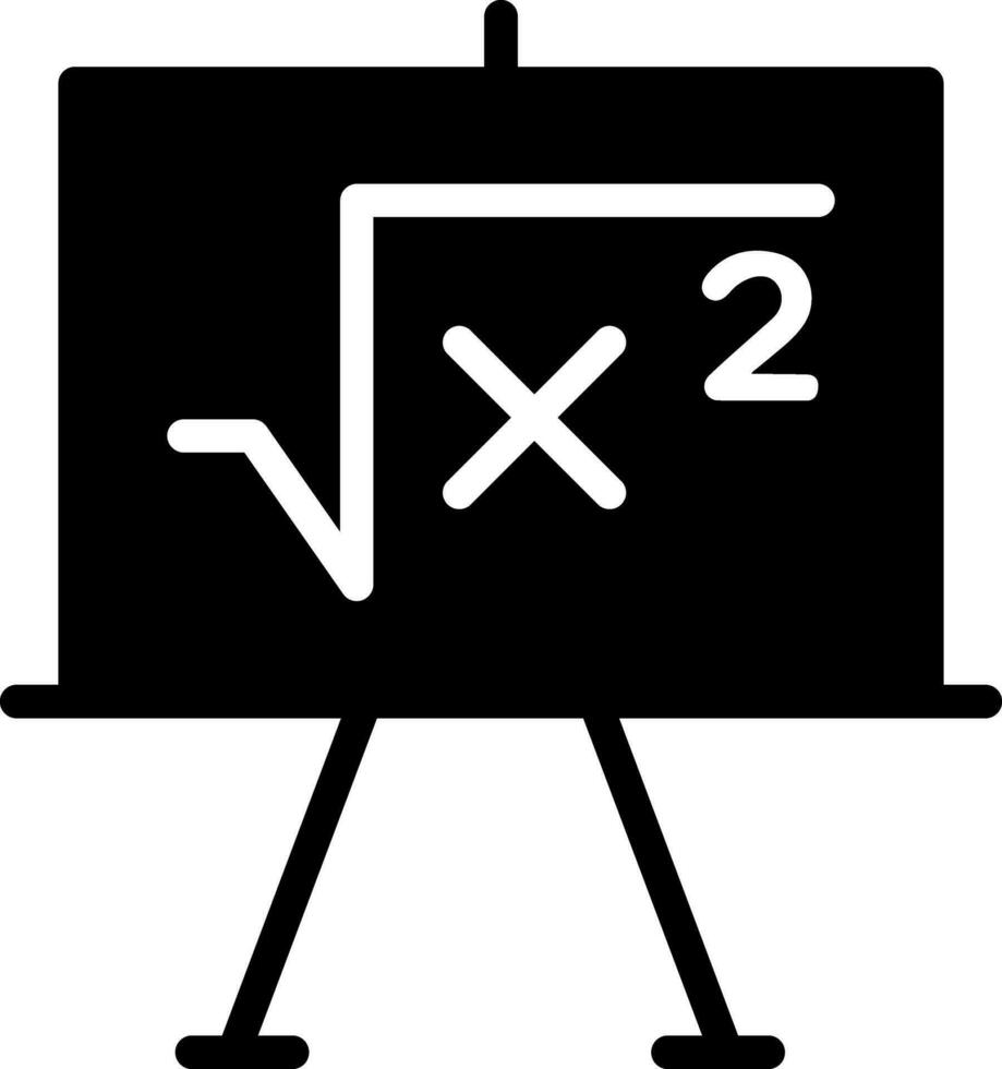 solid icon for formula vector