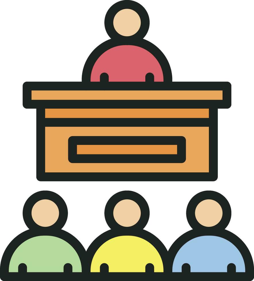 Seminar Icon Image. vector