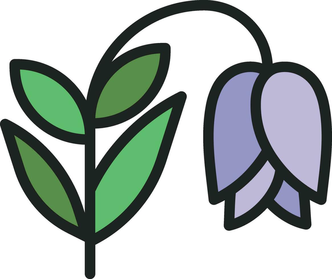 Snowdrop Icon Image. vector