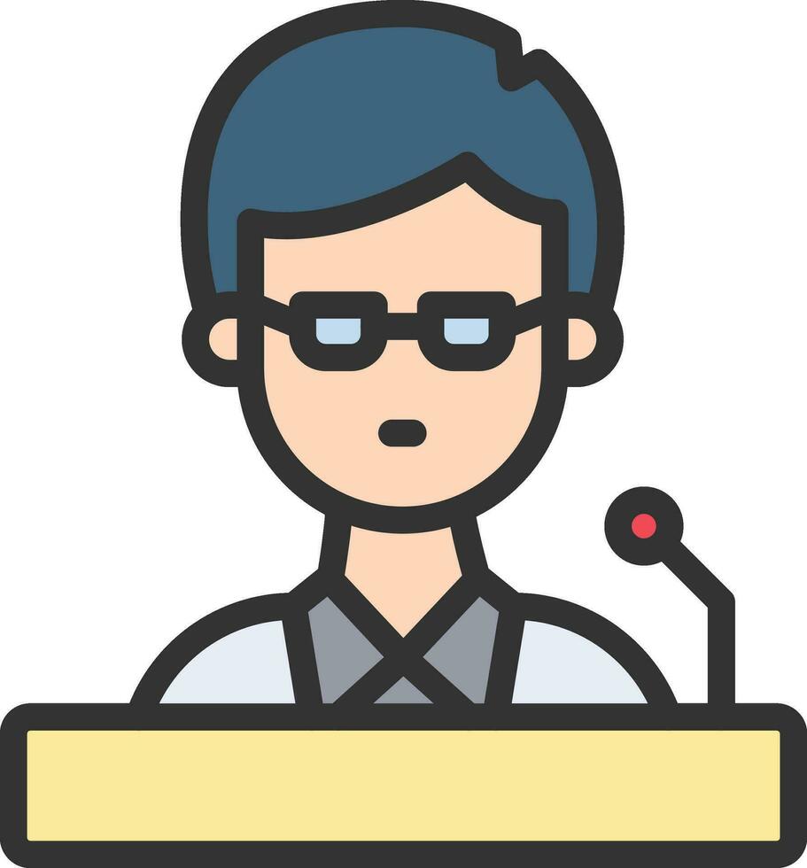 Professor Icon Image. vector