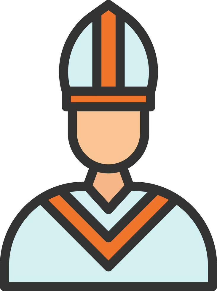 Pope Icon Image. vector