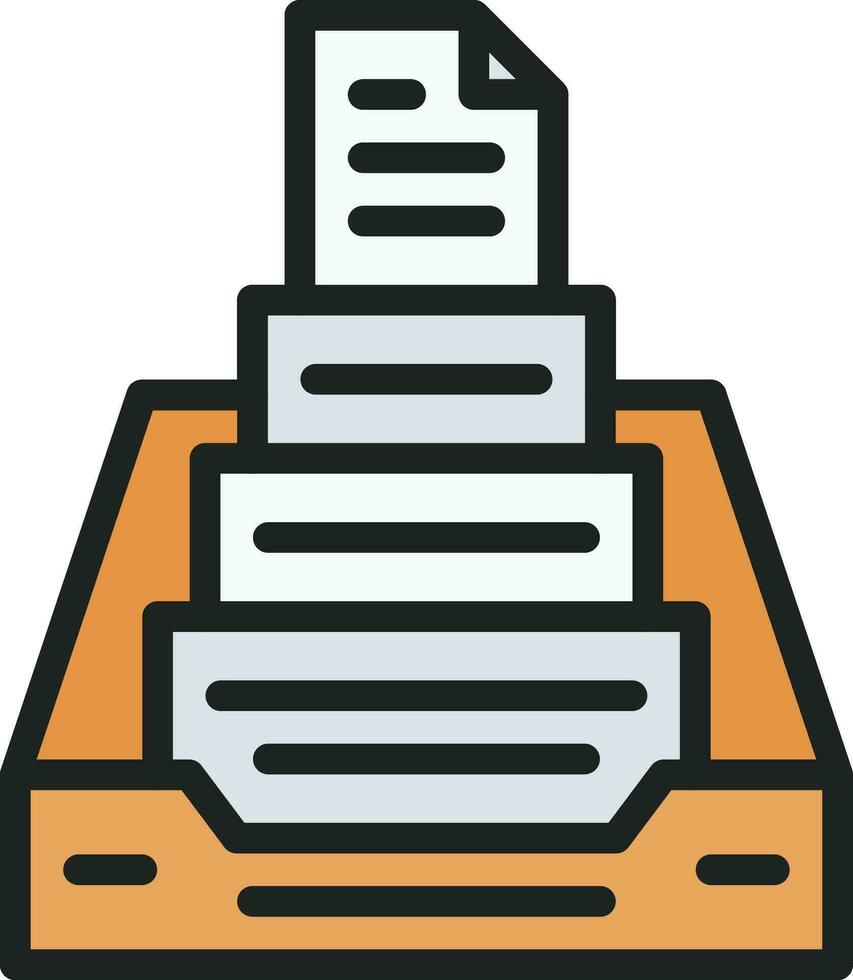 Project Inbox Icon Image. vector