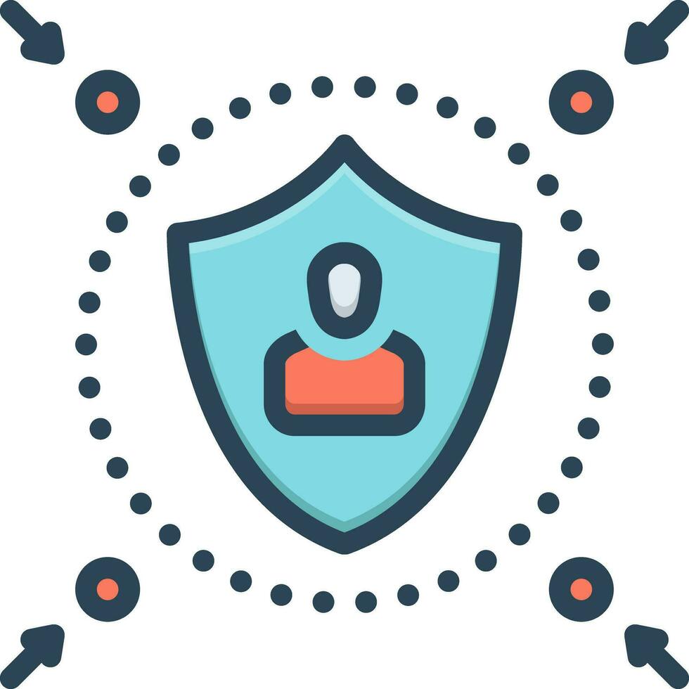 color icon for resist vector