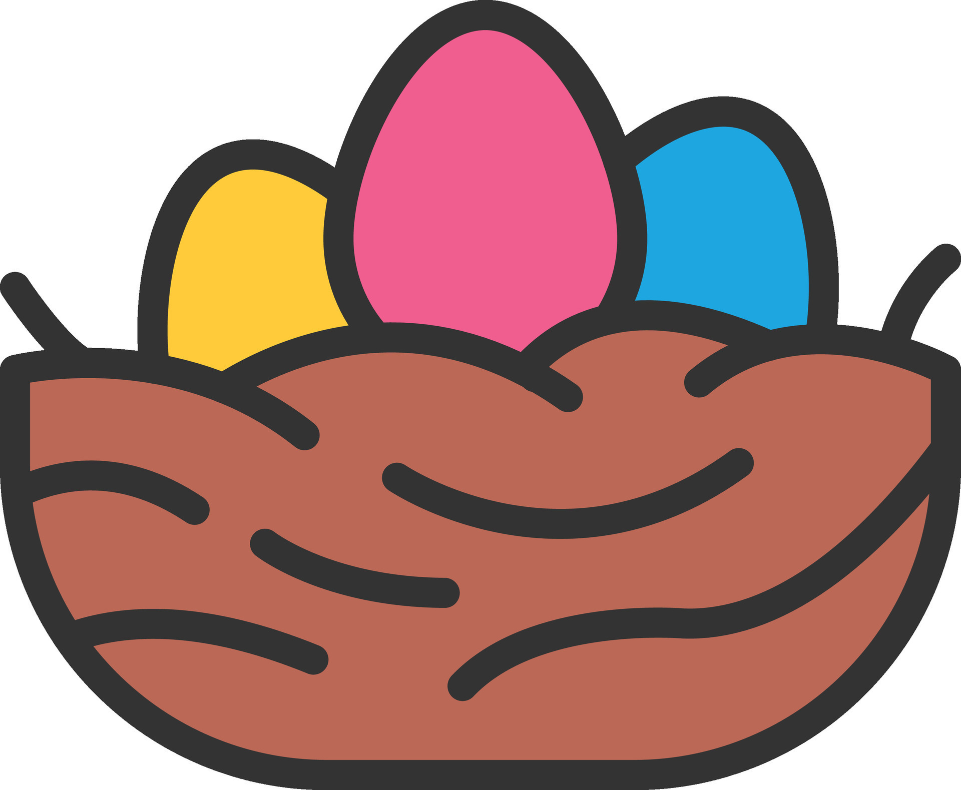 Nest Icon Image. 27534569 Vector Art at Vecteezy