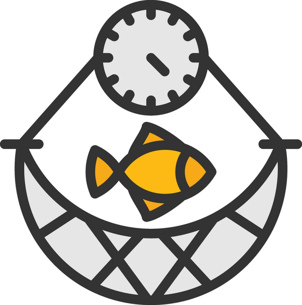 Overfishing Icon Image. vector