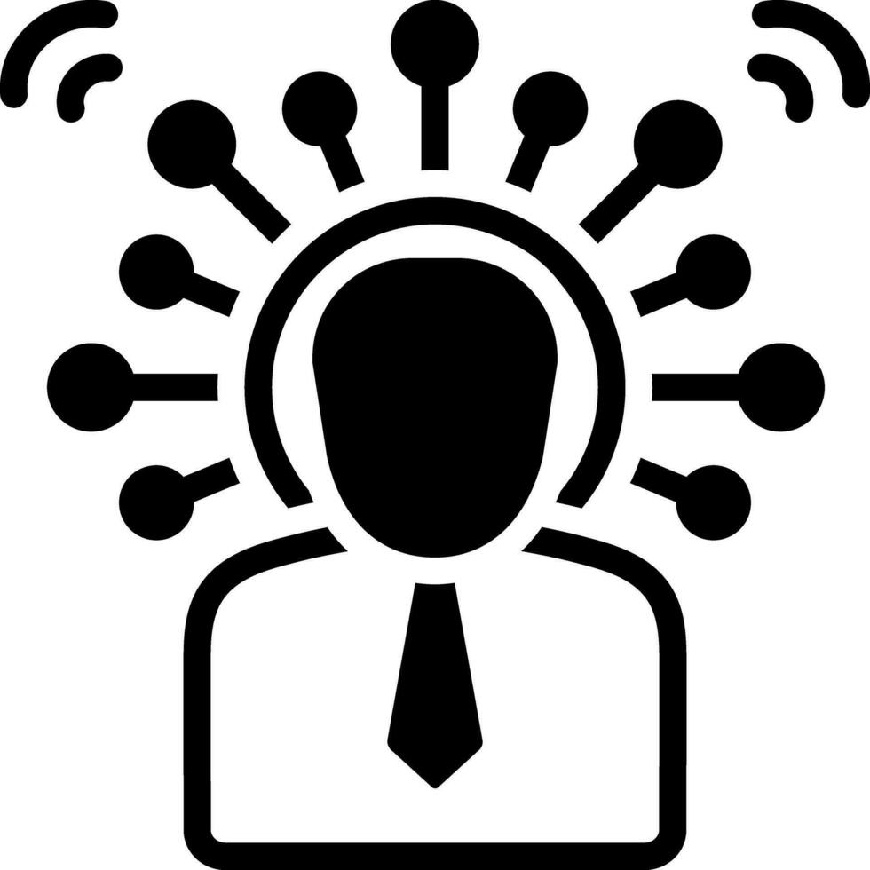 solid icon for awareness vector