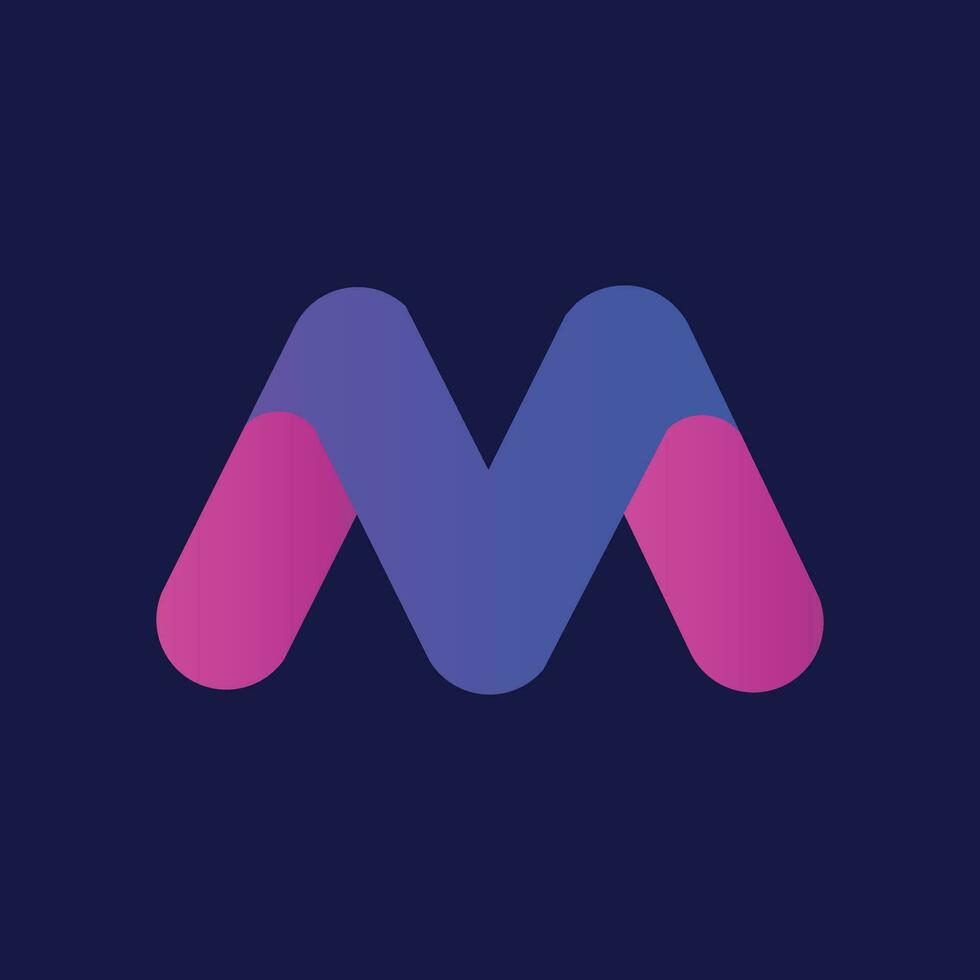 Free vector branding identity corporate vector logo m design