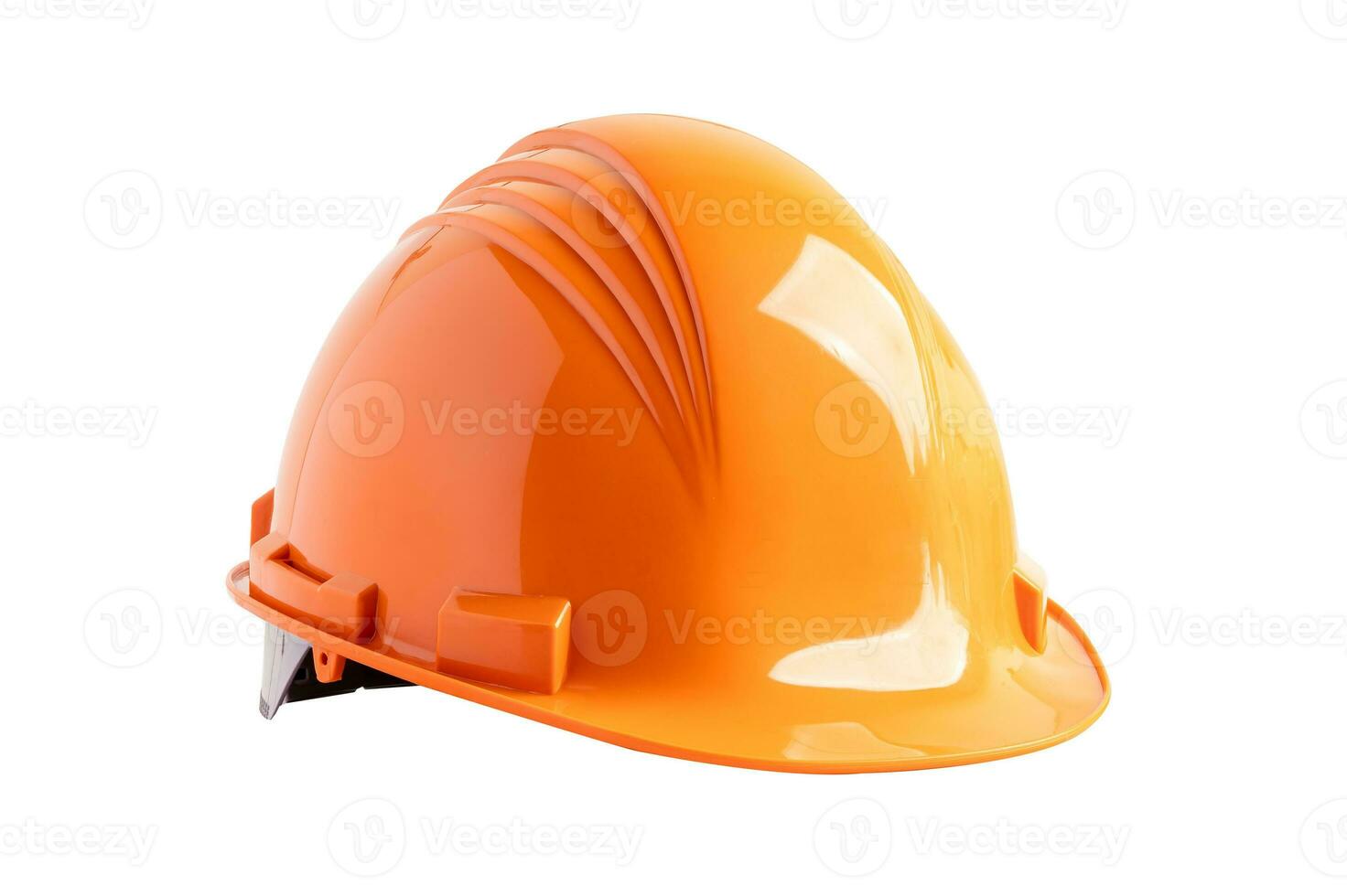 Safety first hard helmet hat isolated on white background with clipping path. photo