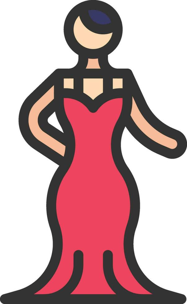 Haute Couture Show Icon Image. vector