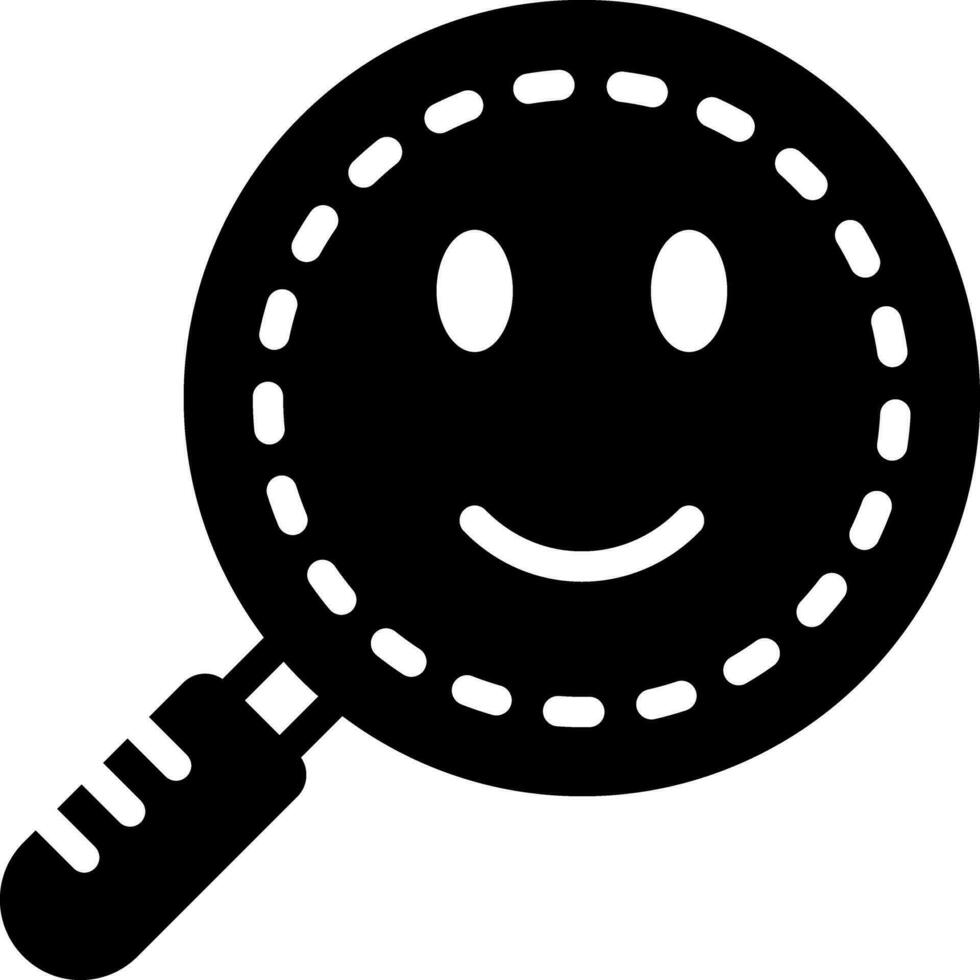 solid icon for found vector
