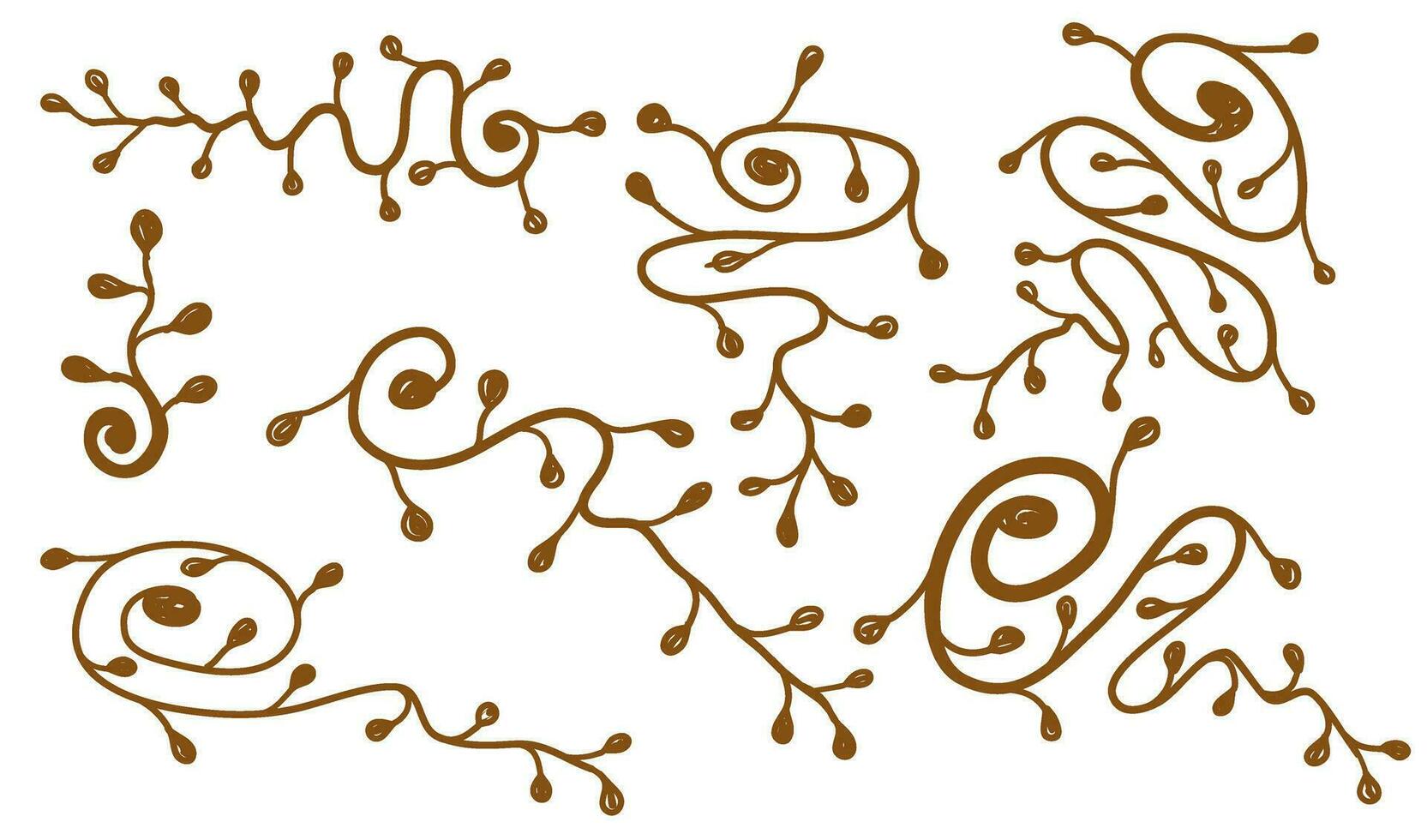 hand drawn leaf frame. hand drawn leaves. branches with leaves. hand drawn of branch and leaf. vector