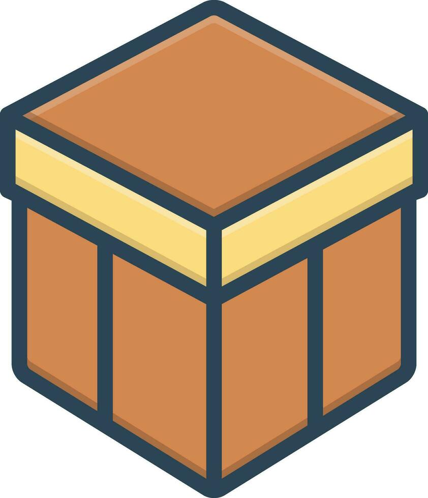 color icon for box vector