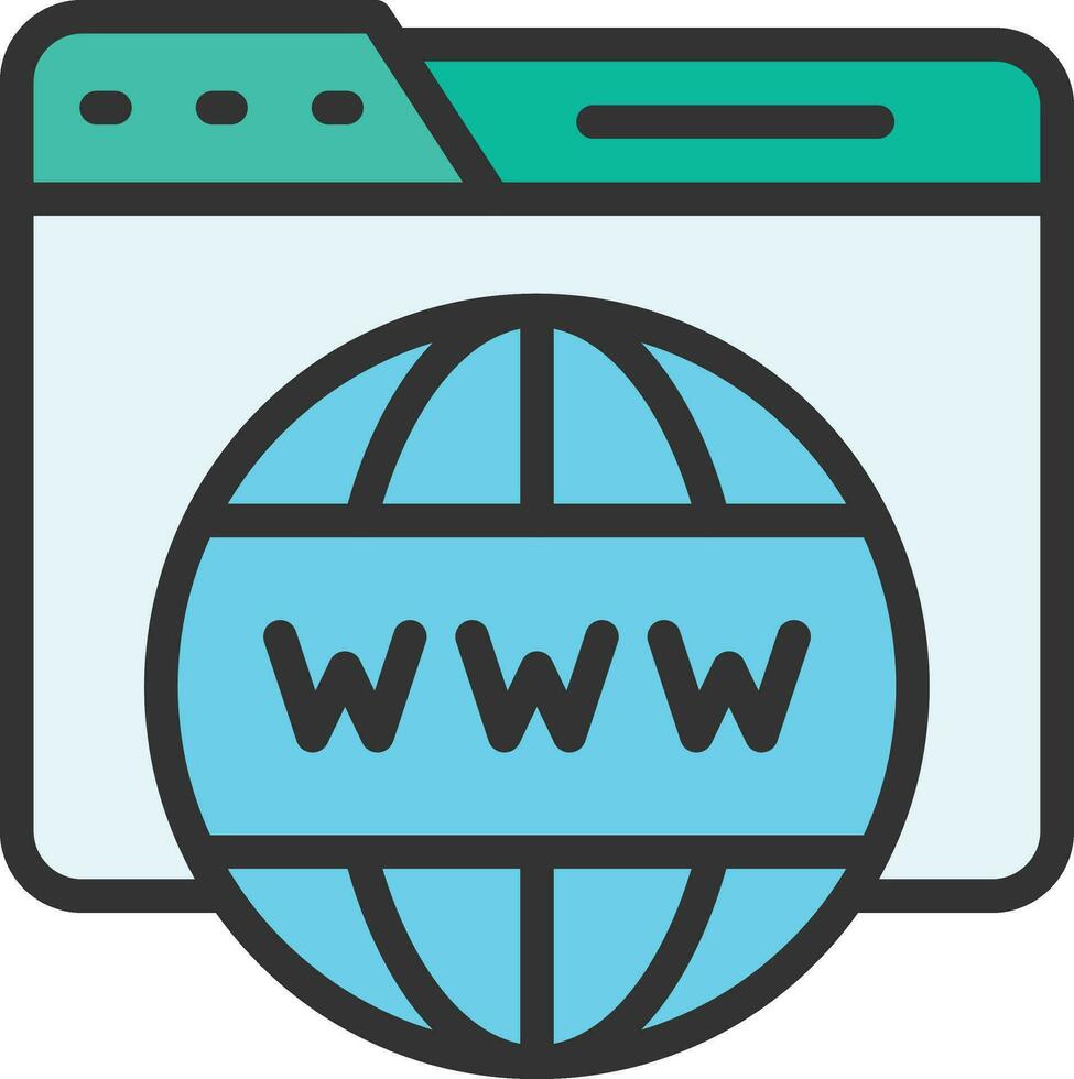Domain Icon Image. vector
