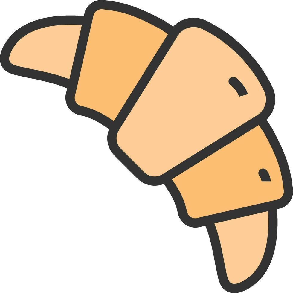 Croissant Icon Image. vector