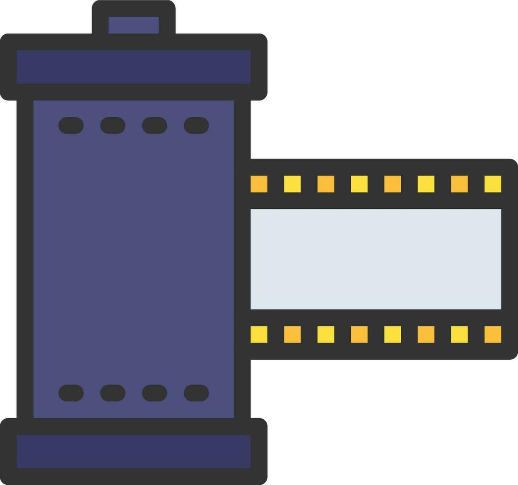 Designer Film Icon Image. vector