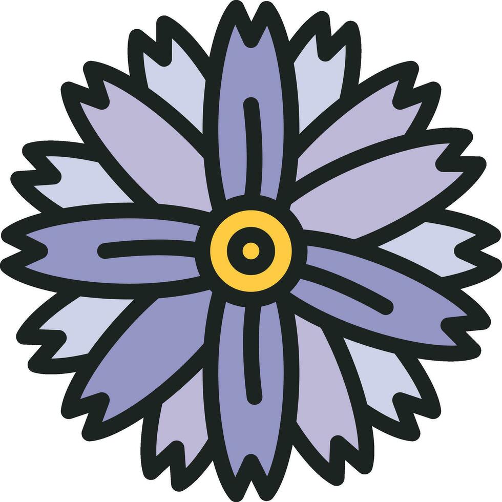 Chamomile Icon Image. vector