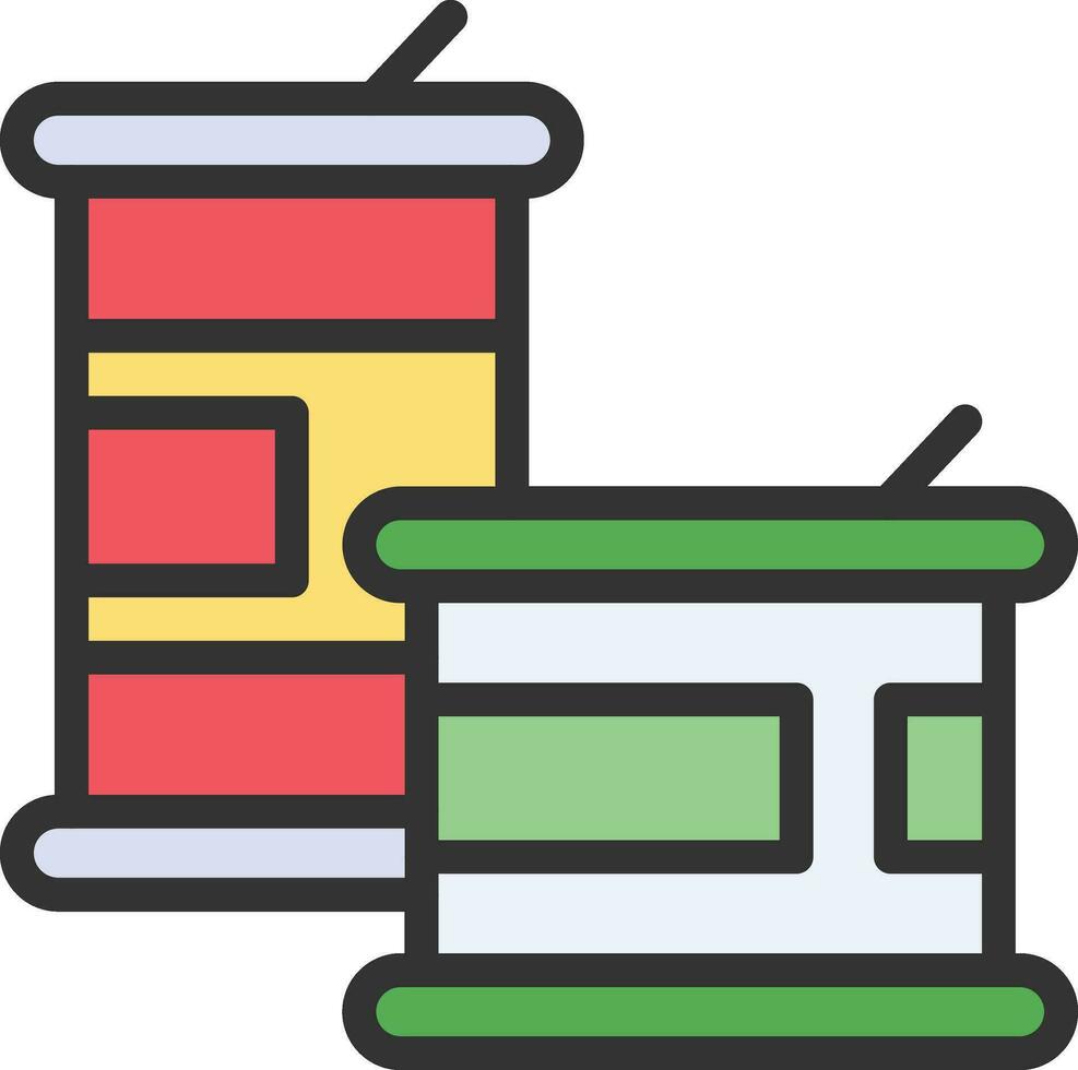 Canned Food Icon Image. vector