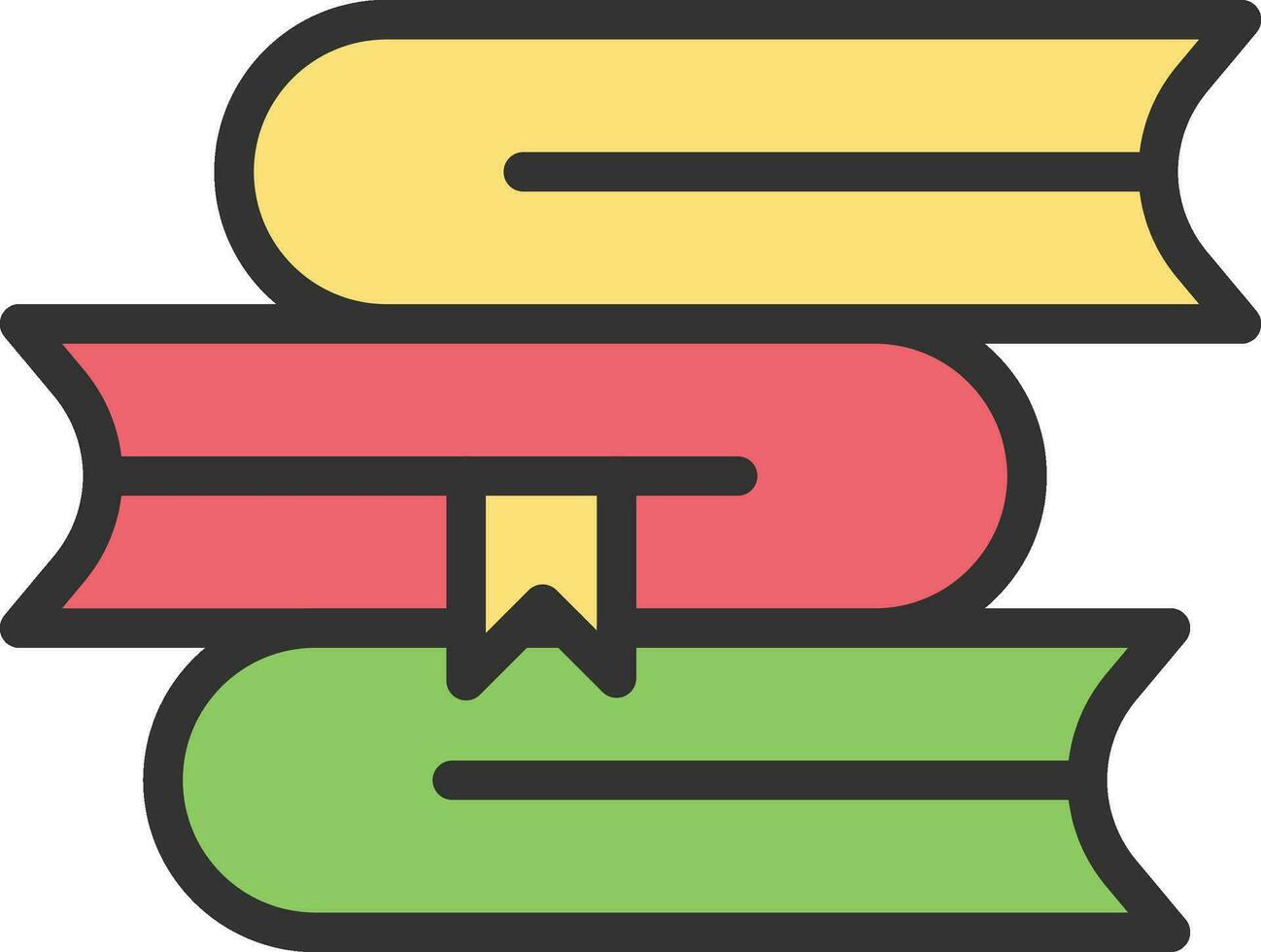 Books Stack Icon Image. vector