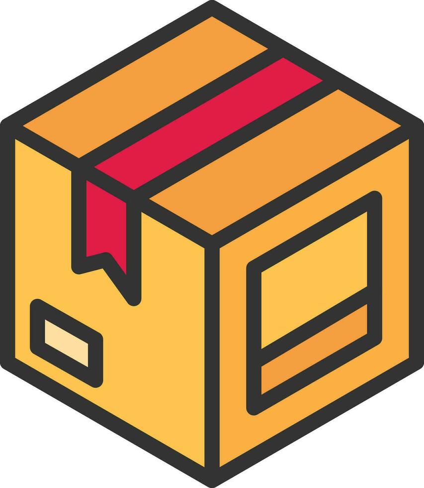 entrega caja icono imagen. vector