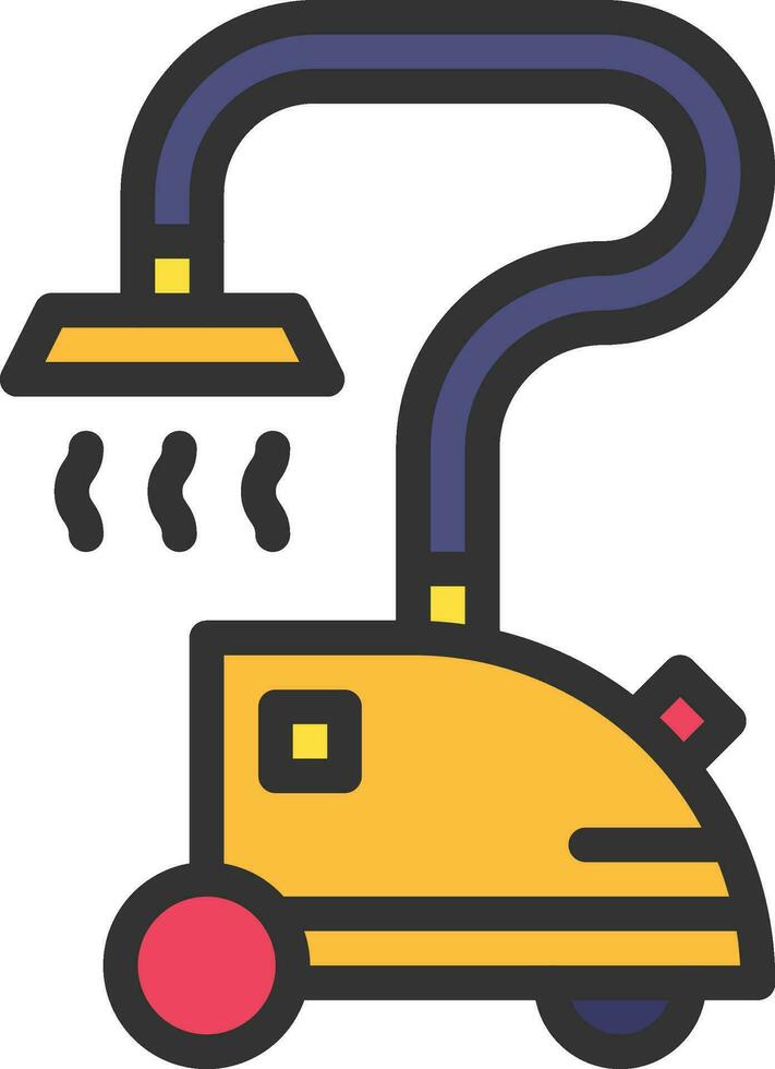 Clothers Steamer Icon Image. vector