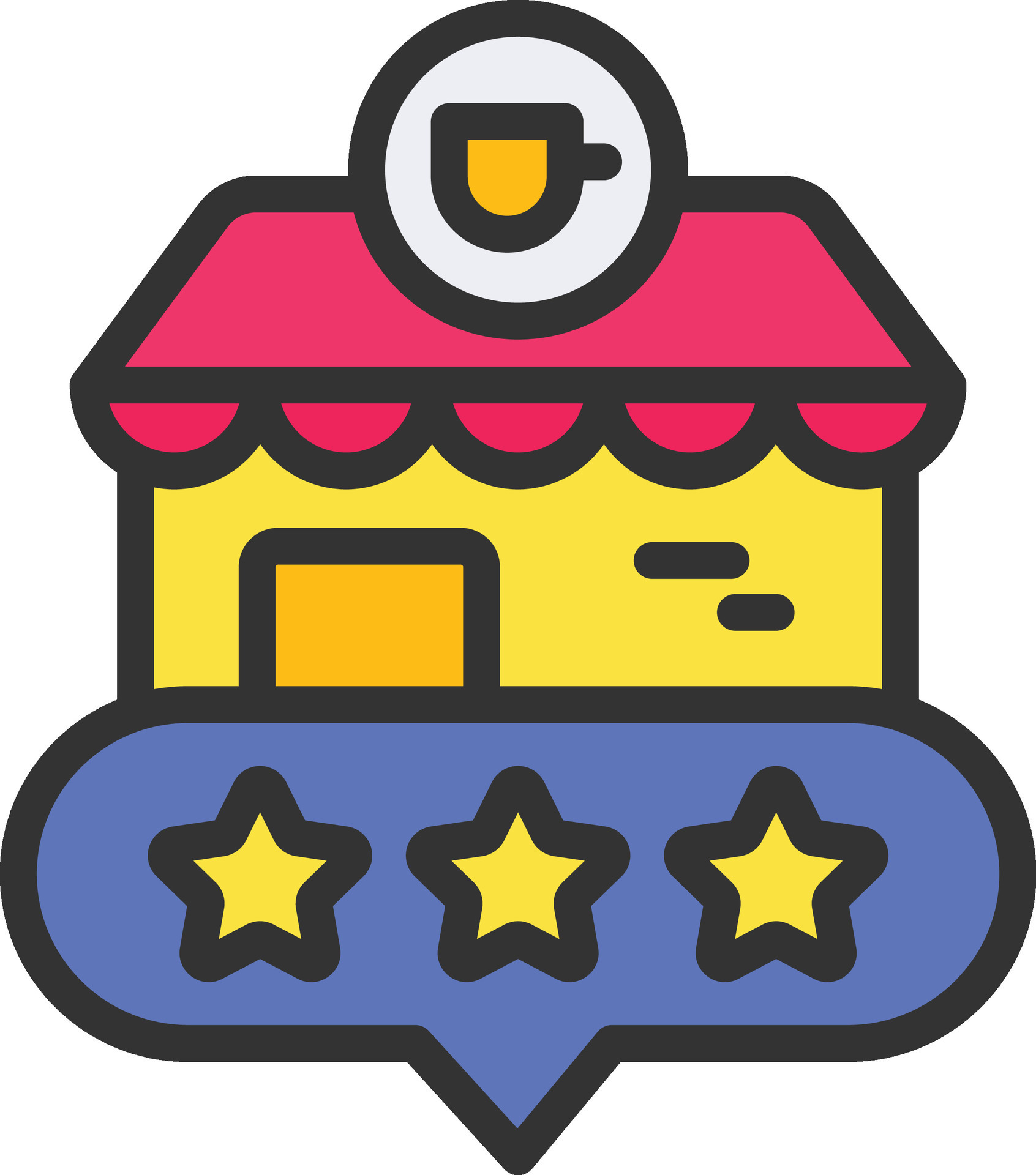 Coffee Shop Review Icon Image 27535750 Vector Art At Vecteezy