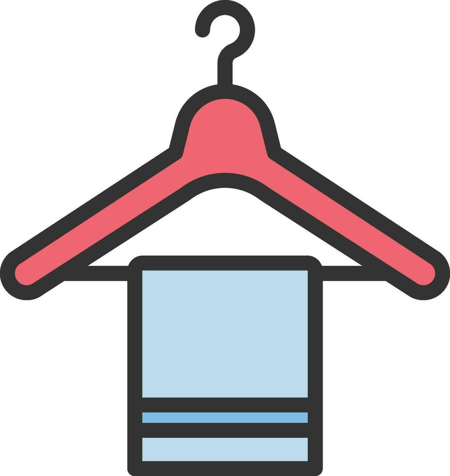 Cloth Hanger Icon Image. vector