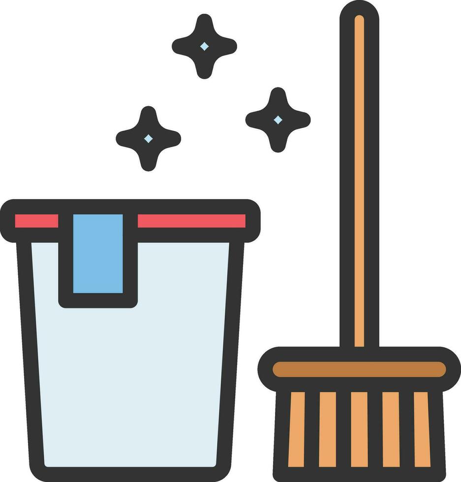 Cleaning Tools Icon Image. vector