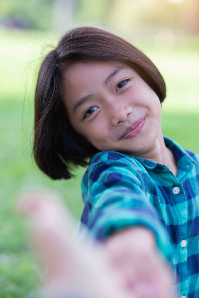 Close up of girls smiling face.Summertime, golden hour, sunset. SSTKHome photo