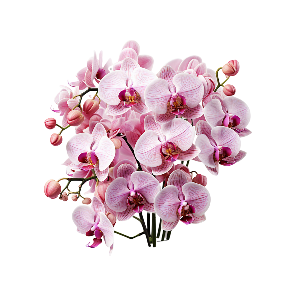 Orchid, White Orchid Png, Orchid with transparent background AI Generative png