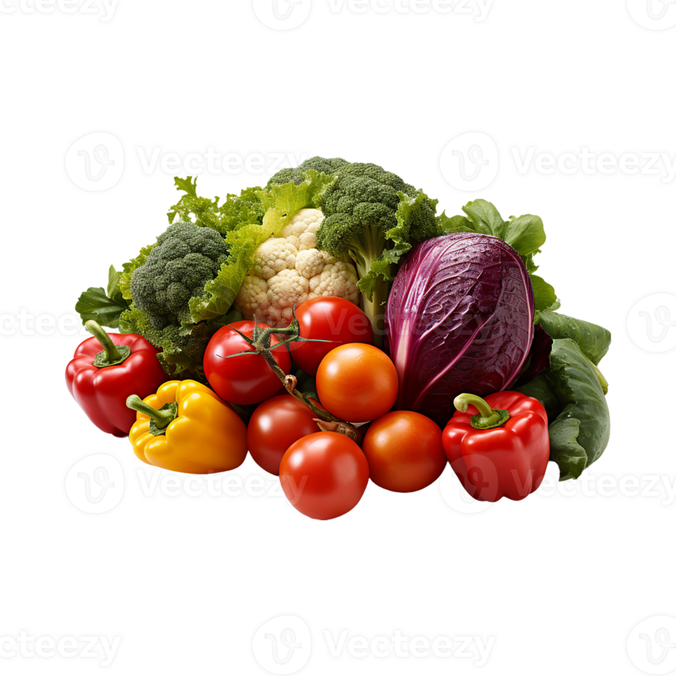 des légumes png avec transparent Contexte ai génératif