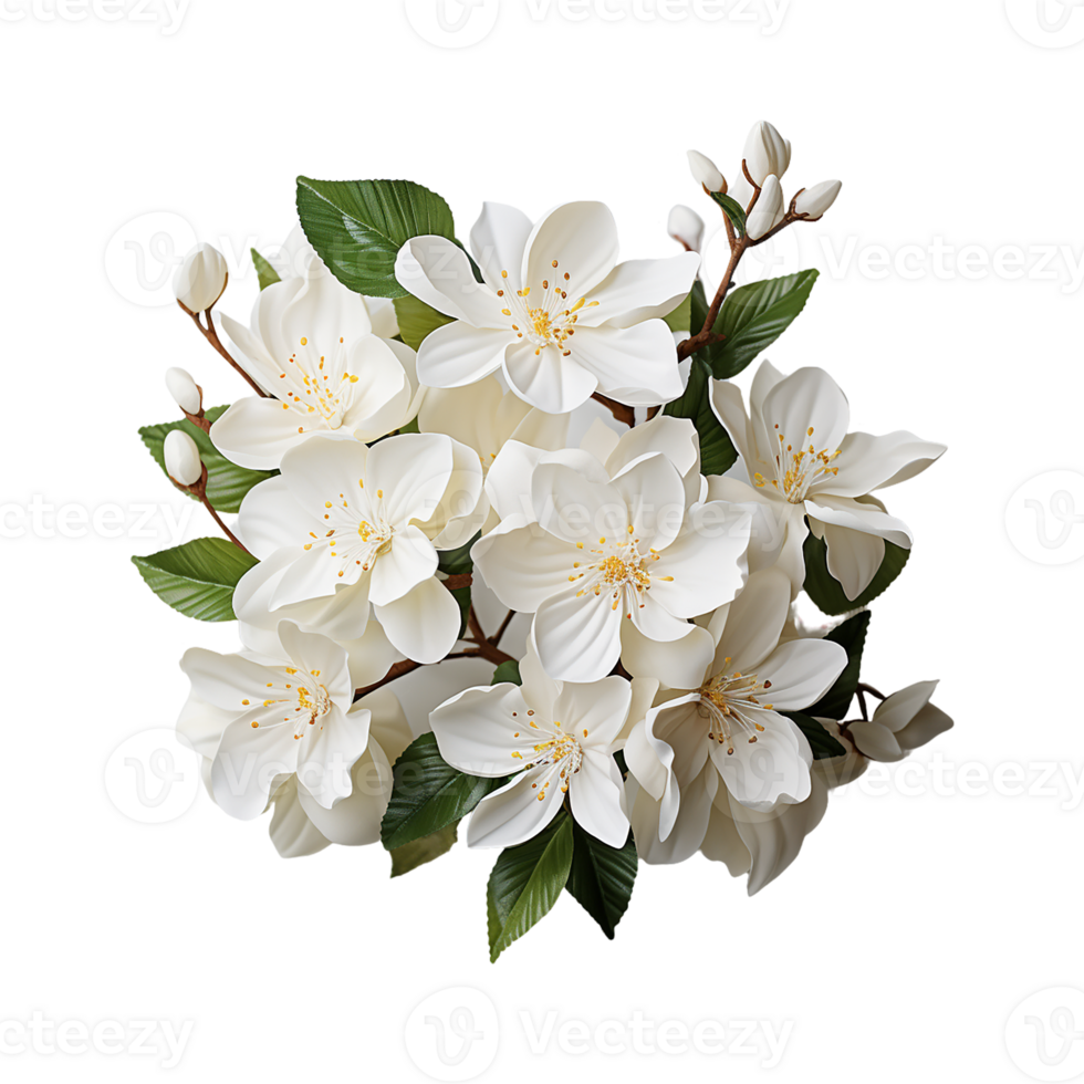 blanc fleur png ai génératif