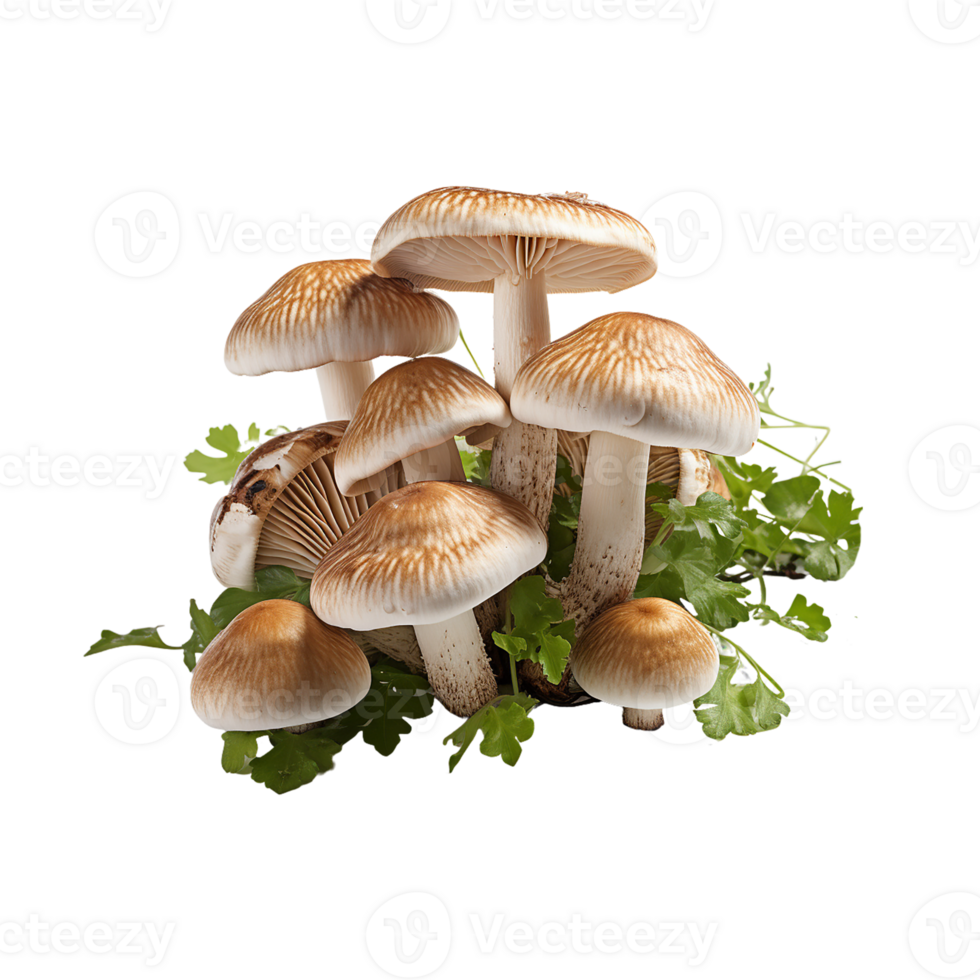 Mushroom PNG, Transparent Background AI Generative png