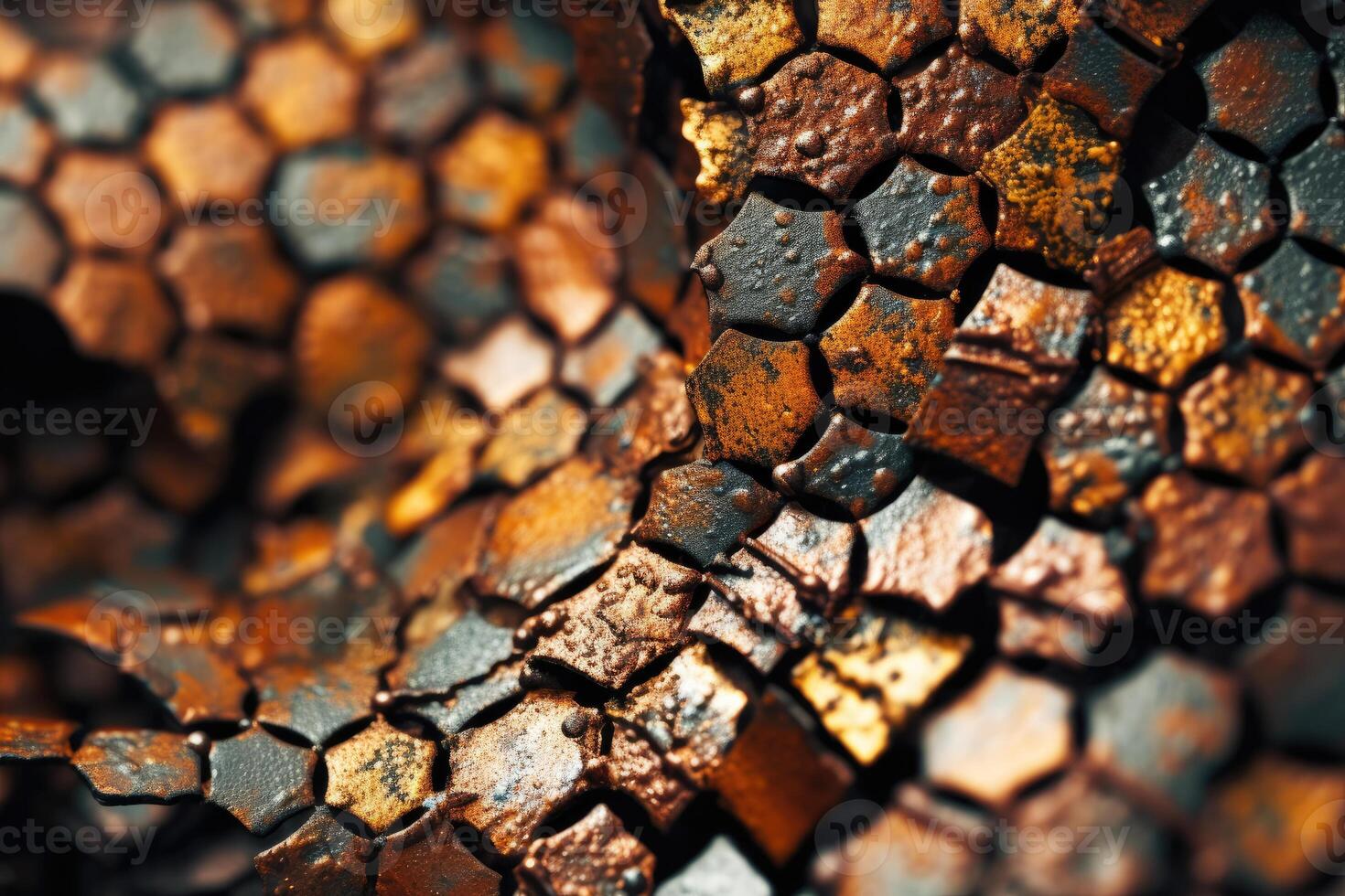 Nostalgic Textures - A Close-Up of Rusty Industrial Patterns - photo